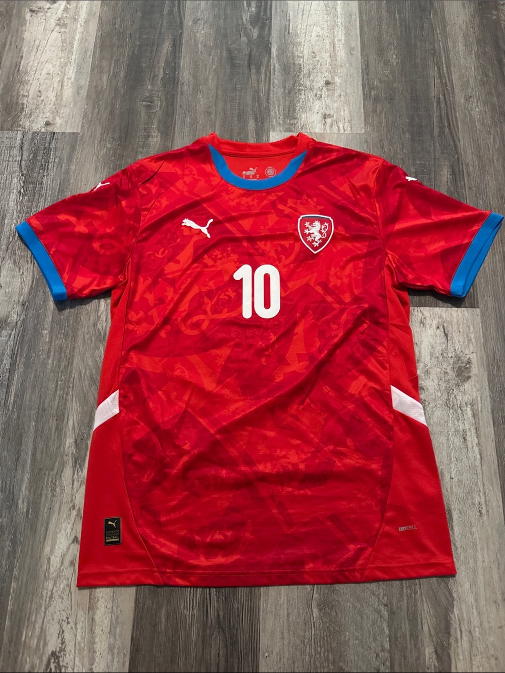 Puma Czech Republic #10 Patrick Schick Red Soccer Jersey